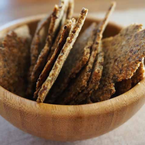 cheesy flax crackers